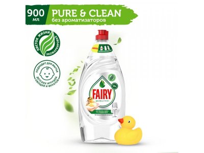 Моющее средство Fairy Pure&Clean, 900мл 1-00486862_2