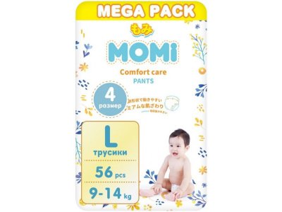 Подгузники-трусики Momi ComfortCare L 9-14 кг, 56шт р.L 100487225