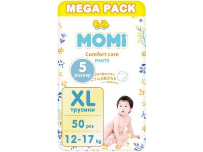 Подгузники-трусики Momi ComfortCareXL 12-17 кг, 50шт р.XL 100487226