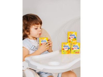 Сок Бабушкино Лукошко Яблоко, виноград осветленный, Tetra Pak 200 мл 1-00137575_2
