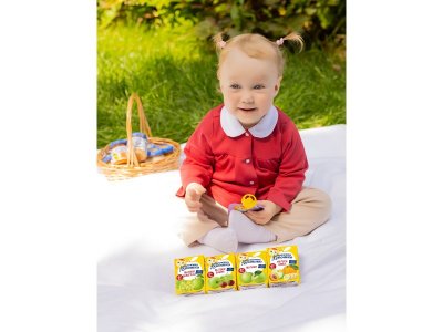 Сок Бабушкино Лукошко Яблоко, вишня осветленный, Tetra Pak 200 мл 1-00137576_2