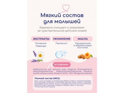 Гель Bebble для купания 2в1, с 0 мес., 400мл 1-00486863_10