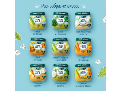 Пюре овощное ФрутоНяня рагу с гречкой, 110г 1-00487780_6