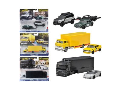 Набор игровой Hot Wheels Premium, 2 машинки Car Culture Team Transport - трейлер и машинка, металл 1 в ассорт. 100488271