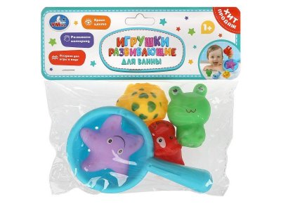 Набор игрушек Умка для ванной разноцветный 100488524