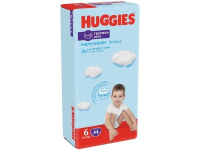 Подгузники-трусики Huggies Ultra Comfort 6  для мальчиков (15-25 кг) 44 шт. 1-00227195_7