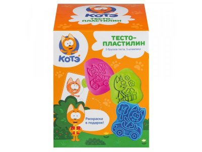 Набор для детской лепки Kotenok Kote Тесто-пластилин 100489052