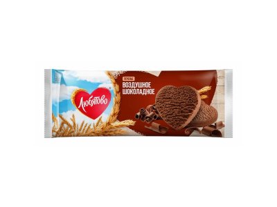 Печенье Любятово Воздушное, сдобное шоколадное, 200г 100489459