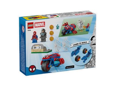 Конструктор LEGO Marvel Спайди на мотоцикле против Носорога, 61 дет., 11206 1-00490031_2