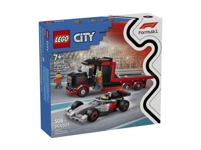 Конструктор LEGO City Грузовик-трейлер с болидом Формула-1 Audi F1, 508 дет., 60493 1-00490043_3