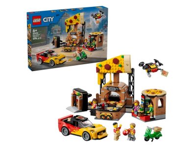 Конструктор LEGO City Доставка пиццы с транспортными средствами, 494 дет., 60496 100490099