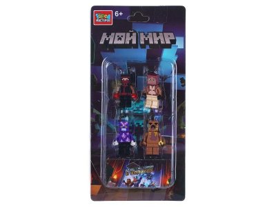 Фигурки Город мастеров для конструктора мой мир, 4шт 100490282