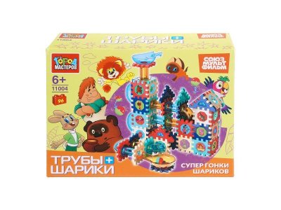 Конструктор Город мастеров Союзмультфильм трубы/шарики , 96 дет. 100490289