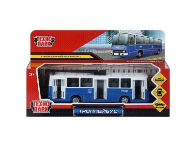 Модель Технопарк Троллейбус, металл, 17см 100490754
