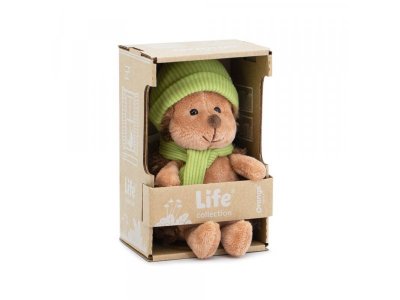 Мягкая игрушка Orange toys Life  Ёжик Колюнчик: в зелёной шапке, 15см 1-00490389_2