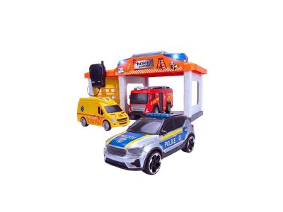 Игровой набор Funky Toys Городская техника: Спасательный транспорт, свет/звук, 32см 1-00490241_2