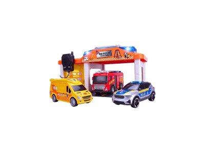 Игровой набор Funky Toys Городская техника: Спасательный транспорт, свет/звук, 32см 1-00490241_3