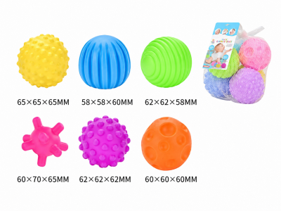 Игрушка для ванны Zhorya Мячики, 6 шт 100491163
