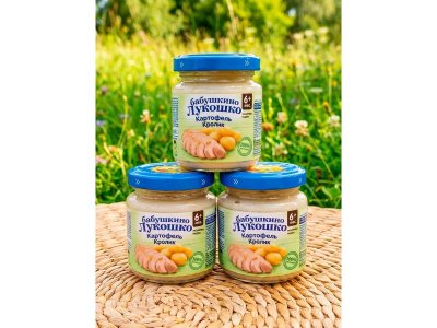 Пюре Бабушкино Лукошко Картофель с кроликом, 100 г 1-00491167_5