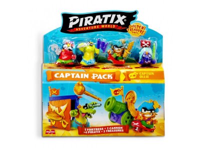 Набор игровой Piratix Осада крепости 4 фигурки героев 4см, крепость и пиратская пушка 1-00491271_11