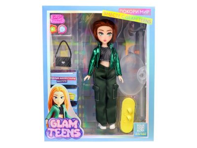 Кукла Funky Toys Glam Teens Джинни с акс., 25 см 100491226