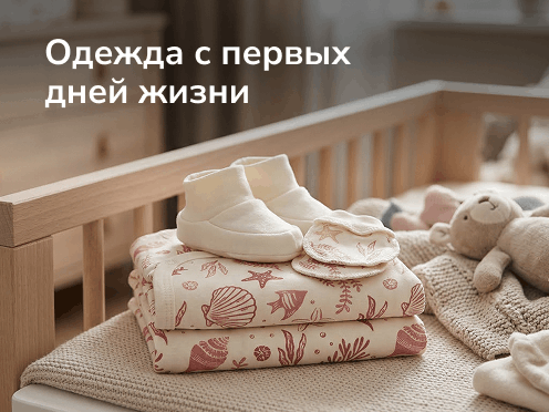 Одежда с первых дней жизни